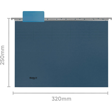 BIELLA Register-Hängemappe A4 27143105U blau 6 Fächer 32x25cm