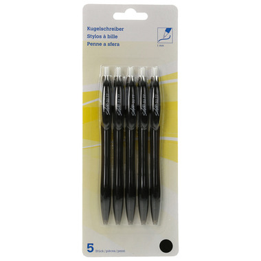 SCRIVA Stylos à bille DJ77 5XDJ77BLACK noir, 5 pcs.