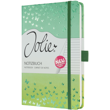 JOLIE Carnet Butterfly Confetti JN347 ligné, 174 S., multic., A5