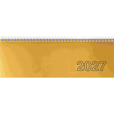 SIMPLEX Querkalender 2027 36221R11.27 1W/2S altgold ML 30.7x10.5cm