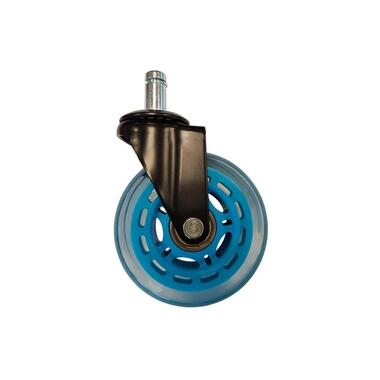 LC-Power Jeu de 5 roulettes pour chaise de jeu Bleu clair