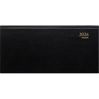 BREPOLS Agenda Breprint Lima Kul. 2026 0.074.1255 1W/2S schwarz 16.6x8.1cm