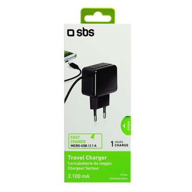Micro-USB wall charger 2,100 mAh