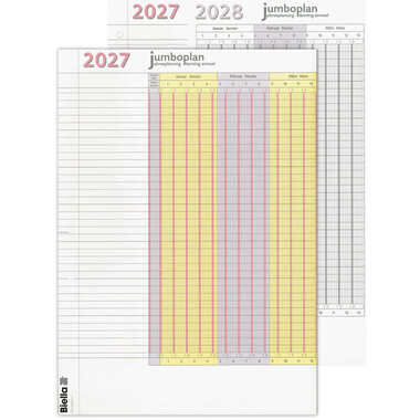 BIELLA Calend.mural Jumbo 2 Stk. 2027 876418000027U 1J/1S blanc 64.5x29.7cm