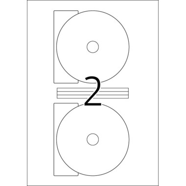 HERMA CD-Etiketten 116mm 5115 weiss 50 St./25 Blatt