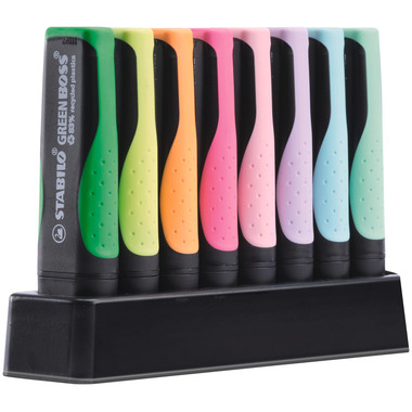 STABILO Textmarker GREEN BOSS 2-5mm 6070/08-5 Tischset 8 Stk.