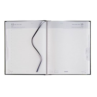 BREPOLS Agenda Ambassador Lima 2026 0.116.1256 1T/1S schwarz 17x22cm