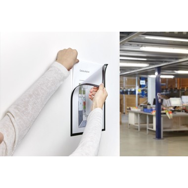 MAGNETOPLAN Magnetrahmen magnetofix A4 1130312 schwarz 5 Stk.