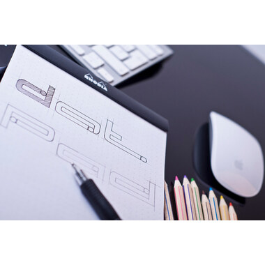 RHODIA Dot Pad schwarz A5 16559C Raster 80 Blatt