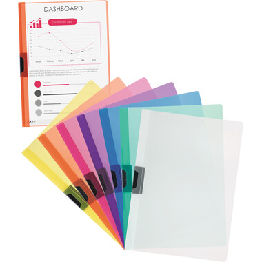 KOLMA Doss. pince PressQuick Easy A4 11.142.05 bleu, jusqu'à 20 flls.