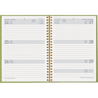 BIELLA GA Dispo Term 2027 808592310027U 1W/2S hellgrün 14.5x20.5cm