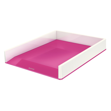 LEITZ Briefablage WOW DuoColour A4 53611023 weiss/pink