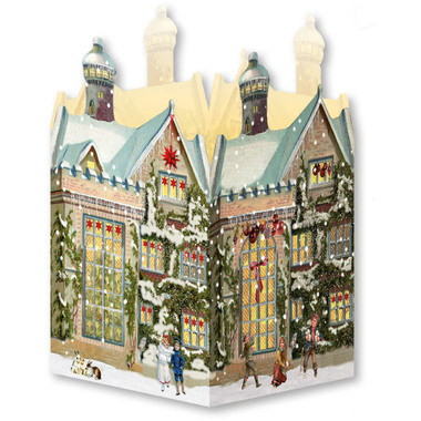 COPPENRATH Adventskalender 16.5x11.5cm 71022 Nostalgische Weihnachtshäuser