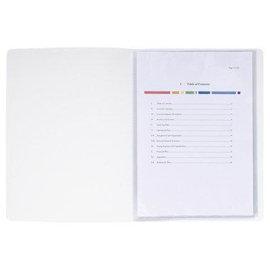 EXACOMPTA Sichtbuch KC A4 58109E weiss 10 Taschen