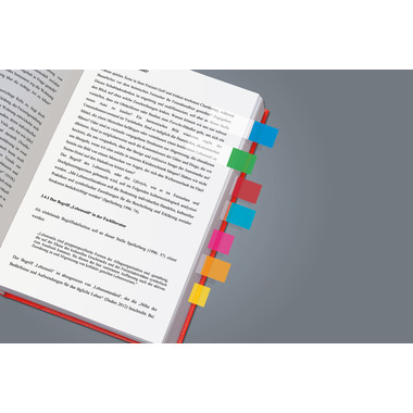 SIGEL Sticky NotesFilm Multicolor HN684 10 colori,44x12,5mm,500 fl.