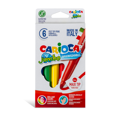 CARIOCA Feutre Jumbo box 6mm 40568 6 pcs.