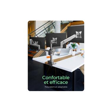 ICY BOX Tischhalterung bis 7 kg – Silber