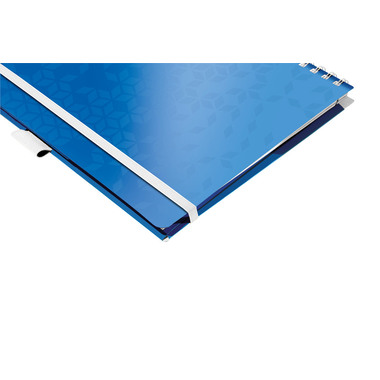 LEITZ Spiralbuch WOW A4 46440036 blau