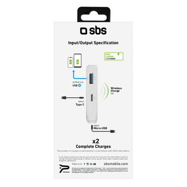 Powerbank wireless con ricarica rapida