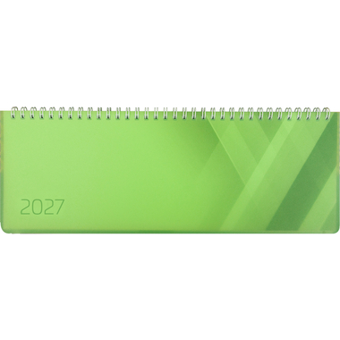 SIMPLEX Querkalender Colors 2027 40656.27 1W/2S grün ML 29x10.5cm