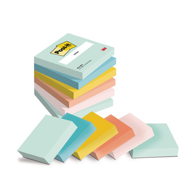 POST-IT Beachside 76x76mm 654-6-BEA 5-colori ass. 6x100 fogli