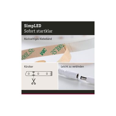 Paulmann Ruban à LED SimpLED RGB, 7.5 m Rouleau