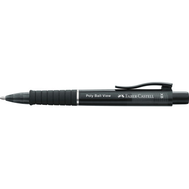 FABER-CASTELL Stylo à bille Poly Ball View 145755 Black XB