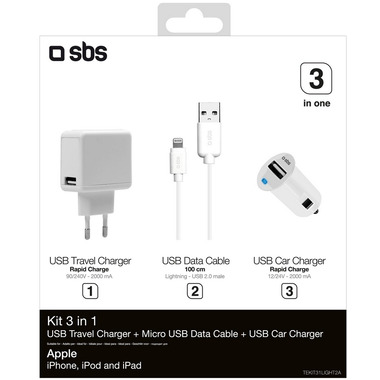 Charger Kit 3 A, lighning