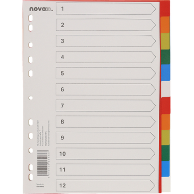 NOVOOO Répertoires PP A4 40984 multicolor 12 pcs.