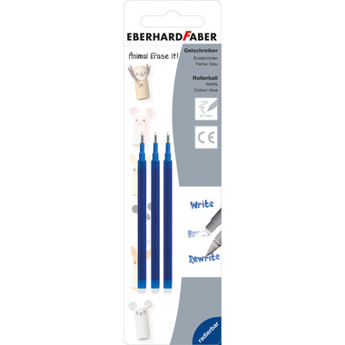 EBERHARD FABER Gel-Roller ricambio 0.7mm 582153 blu 3 pezzi