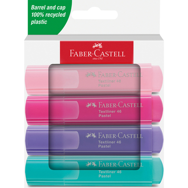 FABER-CASTELL Textmarker TL 46 254654 4 pezzi