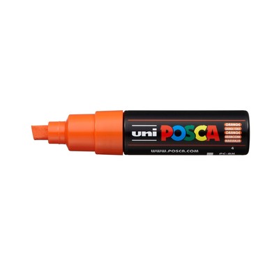POSCA Marker 8mm PC-8K ORANGE orange, Keilspitze