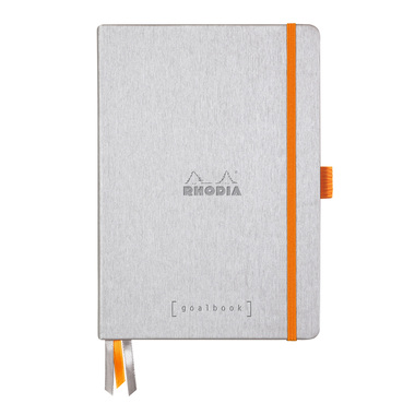 RHODIA Goalbook Carnet A5 118570C Hardcover argenté 240 f.