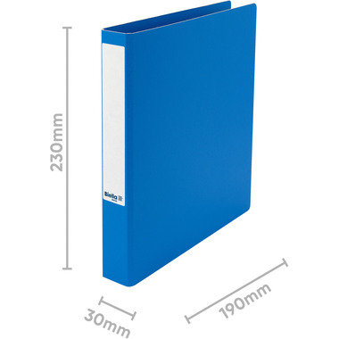 BIELLA Ringbuch Viria 3cm 15150305U blau 2-Ring A5