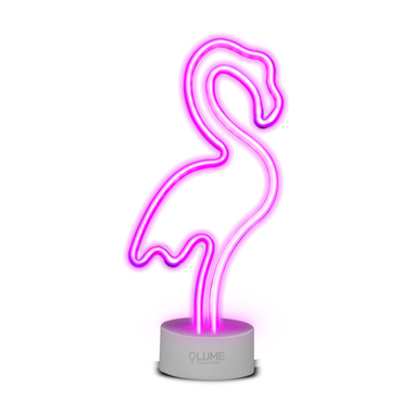 LED-Leuchtschild "Pink Flamingo Vibes"