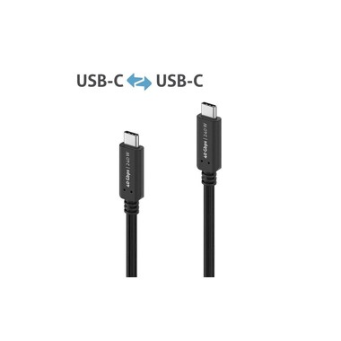PureLink iSeries Cavo USB4 40Gbps, 240W USB-C - USB-C 0,5 m, Nero