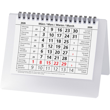BIELLA Agenda Desktop 2026 887061000026U 1M/1P Basic bl. ML 14.8x10.5cm