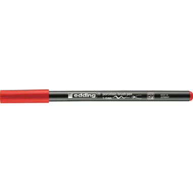 EDDING Porcellana Marker 4201 1-4mm E-4200 rosso