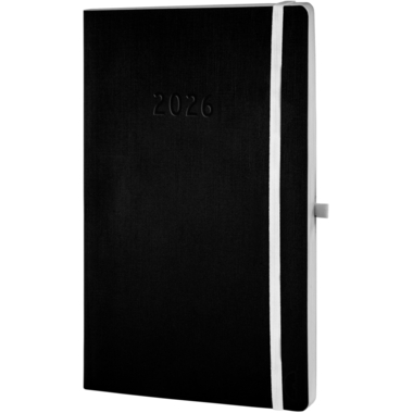 CHRONOPLAN Chronobook Black&White 2026 50926Z.26 1S/2P nero SC A5