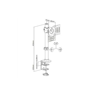 Multibrackets Tischhalterung Basic Single bis 10 kg – Schwarz
