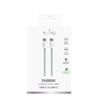 Fabrik 2.0 Câble de Charge et Synchronisation USB-C vers USB-C 60W 1,5m | Puro