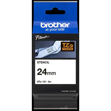 PTOUCH Band, Schablone schwarz STE151 PT-3600 24 mm