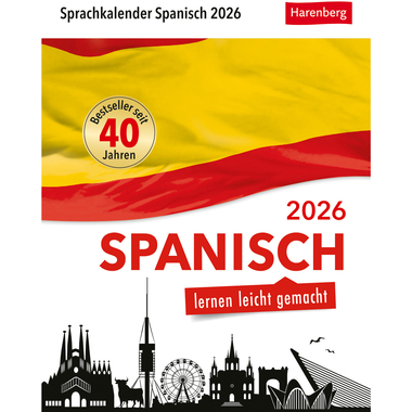 HARENBERG Abreisskalender 2026 2111100+26 Spanisch DE, ES 12.5x16cm