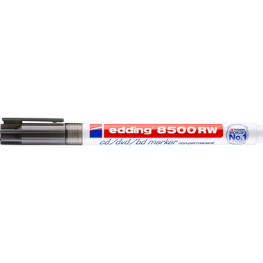 EDDING Marker 8500RW CD/DVD/BD 1mm 8500-1 noir non-perm.
