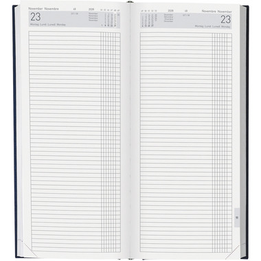 BIELLA Agenda Tower ML 2028 800311050028U 1G/2S blu ML 13.5x31.5cm