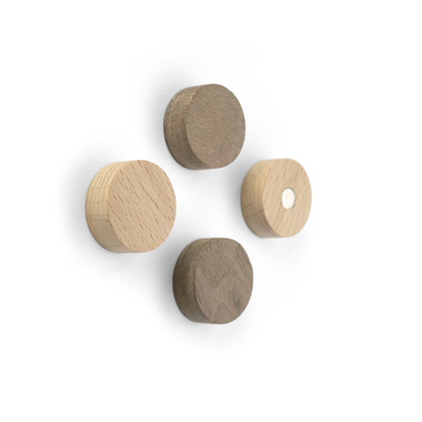 TRENDFORM Magnete WOOD ROUND FA3141 4er Set, Holz