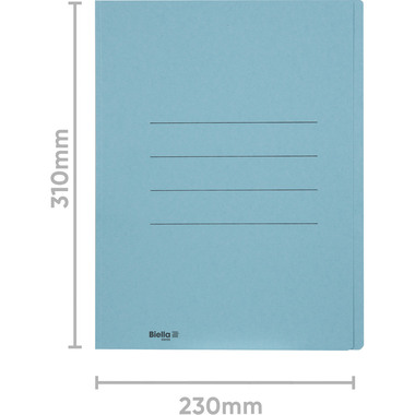 BIELLA Einlagemappe A4 25040005U blau 240g/m2 100 Stück