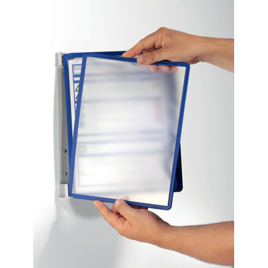 DURABLE Sichttafelsystem VARIO Wall5 555107 dunkelblau mit 5 Sichttafeln