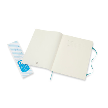 MOLESKINE Carnet Classic SC XL 341715543 riff bleu, ligné 192 feuil.
