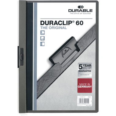 DURABLE Klemmhefter DURACLIP 60 A4 220957 anthrazit